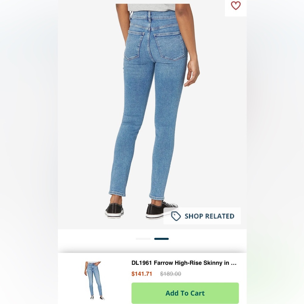 NWT DL1961 Farrow Cropped Jeans - Light Wash